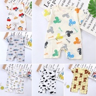 Cotton Newborn Baby Romper Infant Bodysuit Jumpsuit Baby Short-sleeved Romper Baju Bayi Girl Boy Fas