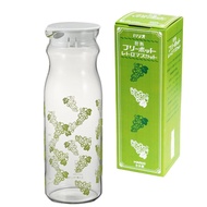 HARIO Heat-Resistant Free-Fill Pot, Retro Muscat Flavor, 1200ml Capacity, Clear Yellow-Green, Heat-R