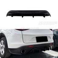 For Alfa Romeo Stelvio Car Rear Bumper Lip Splitter Diffuser Spoiler For Alfa Romeo Stelvio 2017+ Bu