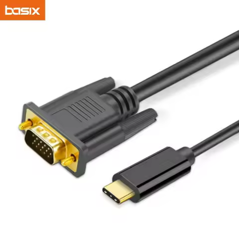 USB C to VGA For Macbook adapter usb type c cable for air macbook pro input usb-c cable vga out up t