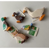 Clay Buttonscarves - Holztiger lot 5pcs Birds And Duck Ducks