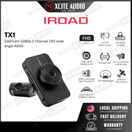 IROAD TX1 32GB Car Dashcam 1080p 2-channel 140 wide angle ADAS | Car Recorder | Dual Vision | 1 Year