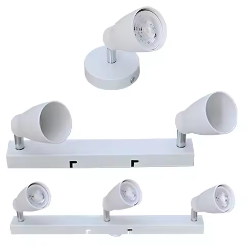 Modern LED Ceiling Light Kit Mount Track GU10 Light Spotlight Living Bedroom Kitchen Dining Room Lig