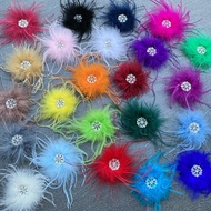 FEATHER FLOWERS WITH CLOTHES SHOES SIZE 8-9cm