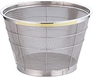 Endo Shoji TKG AZL4819 Mammoth Color, Deep Colander, 14.8 inches (37.5 cm), Yellow, Stainless Steel,