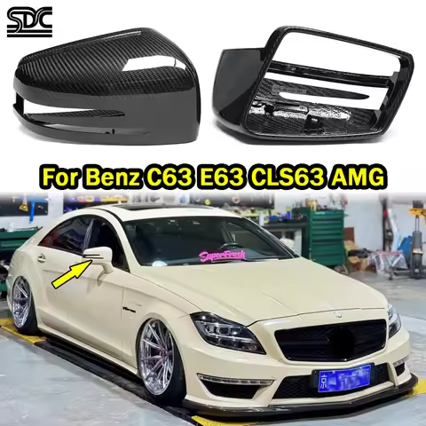 Replacement For Mercedes Benz W204 C63 Coupe W212 E63 CLS63 AMG W218 Sedan CLA200 Real Dry Carbon Fi