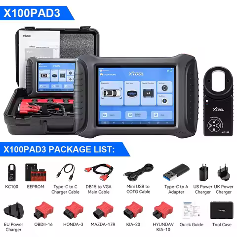 XTOOL X100 PAD3 Full Key Programmer OBD2 Scanner X100PAD3 Elite Car Diagnostic Tool IMMO Key Program