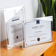 A4 A5A A6 WALL ACRYLIC FRAME ACRYLIC PHOTO FRAME ACRYLIC DISPLAY  CERTIFICATE DOCUMENT FRAME