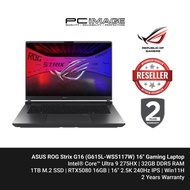 ASUS ROG Strix G16 LAPTOP G615L-WS5117W INTEL U9 275HX, 32GB DDR5, 1TB SSD, RTX5080 16GB, 16" WQXGA 