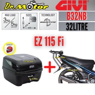 Yamaha EZ115Fi EZ115 Fi EZ 115 GIVI HRX HEAVY DUTY MONORACK MONO RACK J TAPAK BOX Rear Luggage BOX RACK B32N B33NM