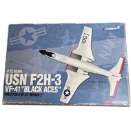 Fighter Model _ 1/72 USN F2H Us Navy Banshee VF-41 Black Aces Academy