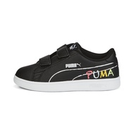 PUMA KIDS - รองเท้าผ้าใบเด็ก Smash v2 Home School สีดำ  - 38620001