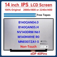 14" LCD Screen B140QAN04.0 05.H NV140DRM-N61 M140NWHE R0 MNE007ZA1-3 For Lenovo ideaPad 5 Pro 14ARH7