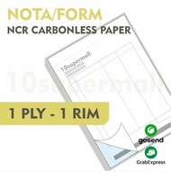 Cetak Nota Form 1 Ply 1 Rim NCR Carbonless Paper