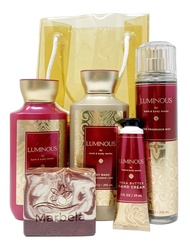 Bath & Body Works Luminous Gift Bag Set - Fine Fragrance Mist, Body Lotion, Body Wash and Hand Cream