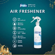 Frida 48H Air Freshener Clean [460ml] 0% Alcohol Pet-Friendly Tahan Lama Multipurpose Water-base