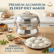 Aluminium 25 Deep Idli Maker Idly Pot Steamer Commercial Restaurant Catering Large Capacity Idli Coo