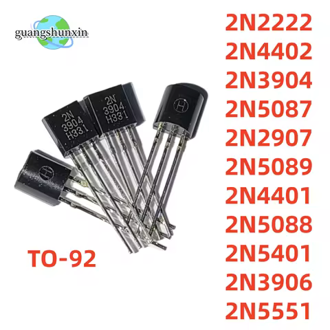 50PCS 100% NEW 2N3904 2N3906 2N2907 2N4401 2N4402 2N2222 PN2222 2N5401 2N5551 2N5087 2N5088 2N5089 T