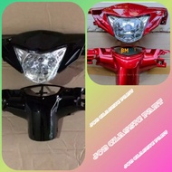 MERAH HITAM Jupiter MX old Front Rear Head Shell Clutch plus Reflector MX old Black Red Color
