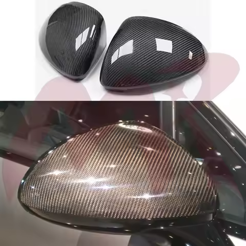 Real Carbon Fiber Mirror Cover for Porsche cayenne 9Y0 9Y3 E3 Coupe SUV Mirror Housing Trim 2018-202
