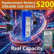 5200mAh Li-ion Battery For Dreame D20 Ultra X40 Ultra L40 L40s Pro Ultra Dreame Bot X30 Ultra L30 Ul