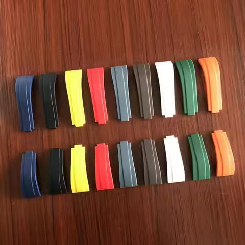 for Rolex Strap DAYTONA SUBMARINER GMT Yacht-Master OYSTERFLEX Glidelock Colorful 20/21mm Soft Natur