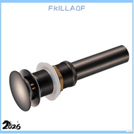 FKILLA0FSB Sink Drain, Without Overflow Push Bounce Drain Stopper, Bounce Style Copper Material Anti