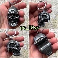 Metal Terminator T-800 Endoskeleton Silver Keychain