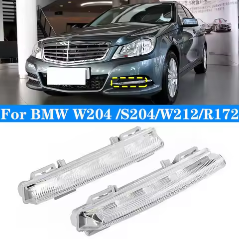 Car Front LED DRL Daytime Running Lamp Fog Light 12V For Mercedes-Benz W204 W212 C250 C280 C350 E350