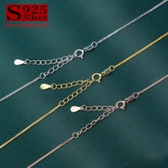 Chopin Chain 925 Silver Silver Chain Plain Chain Chain Extension Chain diy Bracelet Accessories