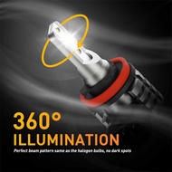 AUXITO 2Pcs Dual Color H8 H11 H16 Led For Car Daytme Light Fog Lamp 6000K White 3000K Golden Ye
