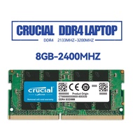 DDR4 Crucial Ram 2133MHz 2400MHz 2666MHz 3200MHz หน่วยความจำแล็ปท็อป SODIMM 4GB 8GB 16GB 1.2V PC4-21