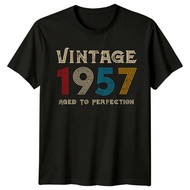 Vintage 1957 Mens T Shirt 68Th Birthday Gift Aged To Perfection Sixty Eight