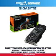 GIGABYTE GeForce RTX 5070 GDDR7 Windforce OC Sff 12GB Graphic Card