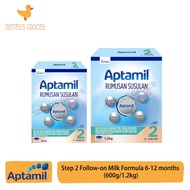 Aptamil Step 2 Follow-on Milk Formula 6-12 months (600g/1.2kg)