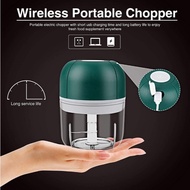 【SG ready stock】Electric Wireless Garlic Crusher Chopper Mini Blender Chilli Ginger