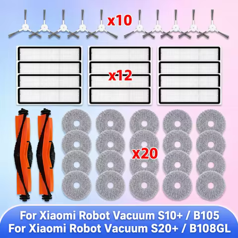 Fit For Xiaomi Robot Vacuum S20+ / S10 Plus / B108GL / B105 / B108CN B113CN Parts Main Roller Side B