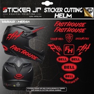 Sticker Cutting Helmet Trail Half Face - Stiker Aksesoris Helm Trail Motif Bell Fasthouse Keren JP-1