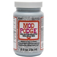 Mod Podge Mega Glitter Silver - 8OZ (Glitter Topcoat)