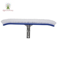 18 Inch Outdoor Pool Wall Brush Swimming Pool Cleaning Tool Aluminum Handle for Pond Spa  Pools Alga