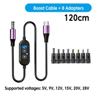 OLAF | Type-C to DC Power Cable DC 5v/9v/12v/15v/20v/28v 6-speed Regulation Boost Wire With DC Adapt