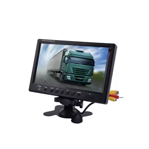 Vehicle 9 Inch TFT LCD Monitor Display Support 4 Channel Video Input