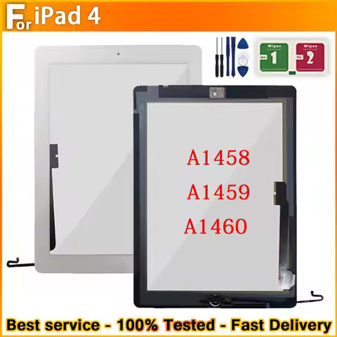 9.7" NEW Touch For iPad 4 A1458 A1459 A1460 touch screen glass digitizer Glass Panel Replacement wit