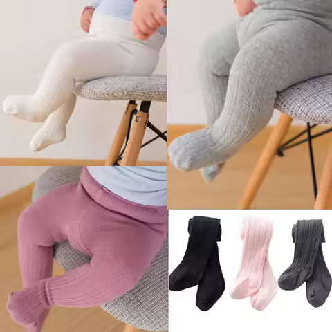 0-2Y Pantyhose Baby Leggings Autumn Winter New Baby Girls Warm Long Tube Socks Children's Jumpsuit S