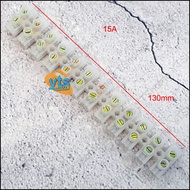 15A PVC Connector Terminal Block Barrier Wire Connector