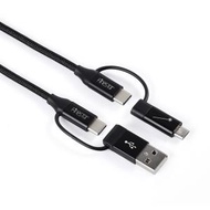 Finestar - CC01 4-in-1 Micro/Type-C to Type-c/USB 1.2M充電線 快充線 快速充電線 QC2.0/3.0 PD60W