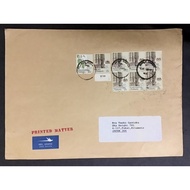 U19-Air Mail Cover 1996 from Malaysia to Japan Commercial Postal Cover Used Stamps dated `4 Oct 1996