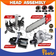 Tiller Cultivator Grass Brush Cutter Chainsaw Gearbox Chain Saw Gear Head Water Pump  Head Attachmen