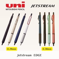 Uni Jetstream Edge Oil Ballpoint Pen 0.28/0.38mm Black Ink 1pc
