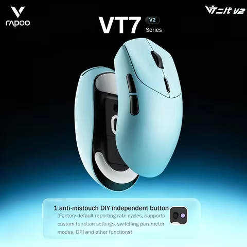 Rapoo VT7 Pro V2 8KHz PAW3955 Ultimate Wireless Gaming Mouse VT7s V2Dual Mode Lightweight Ergonomic 